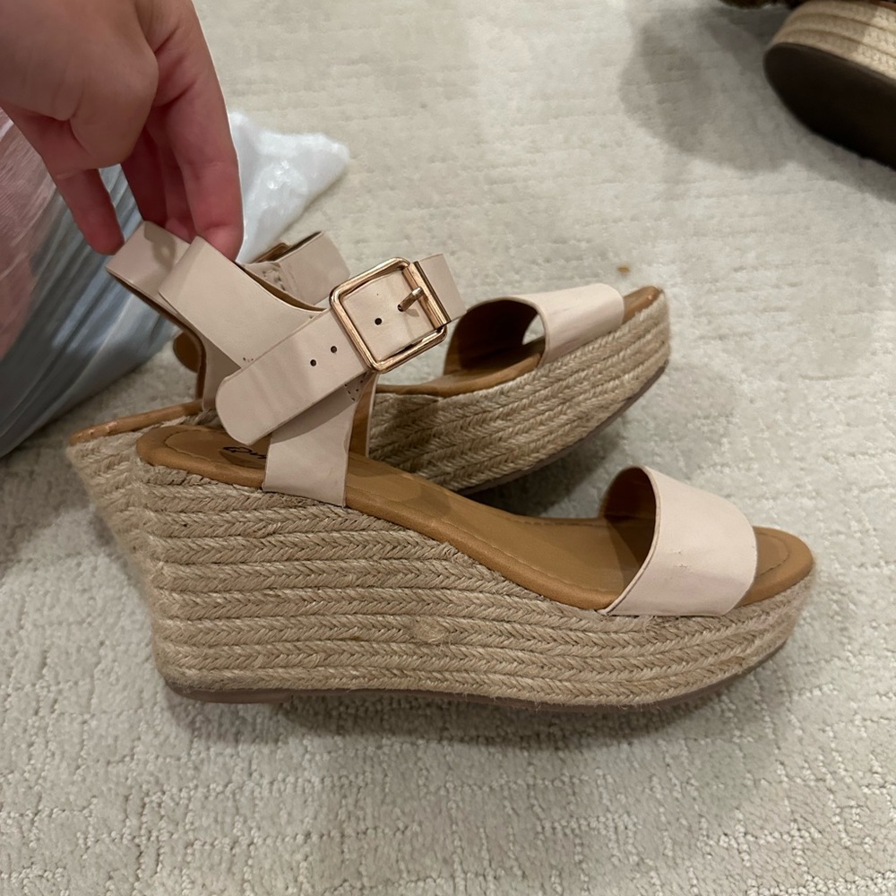 Espadrille platform heels